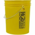 Berry Plastics UTILITY LID ONLY YELLOW 5 GAL 5LHV-YE